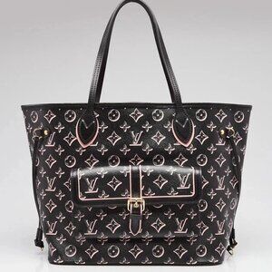 Louis Vuitton Black/Pink Monogram Canvas Fall For You Neverfull MM Bag w/o Po...